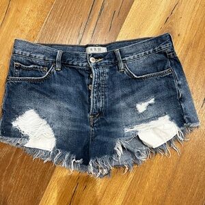 Distressed Denim shorts
